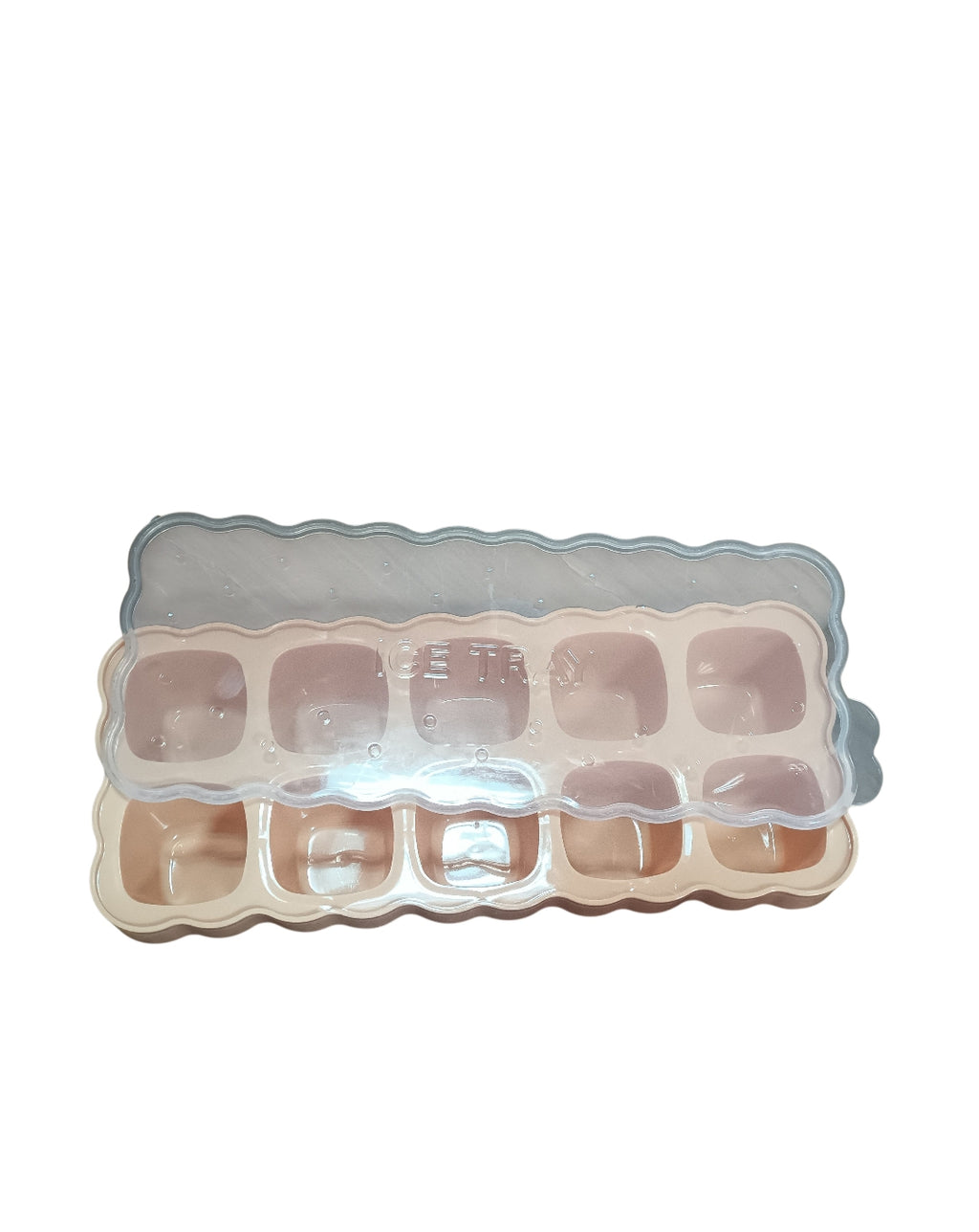 ‎"Silicone ice cube tray with lid - 10 cubes"